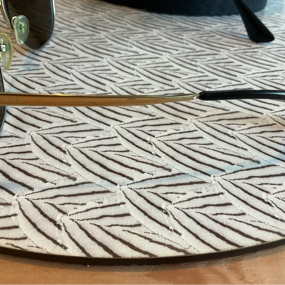 Prada Gold Aviator Sunglasses with Case - Picture 15 of 16